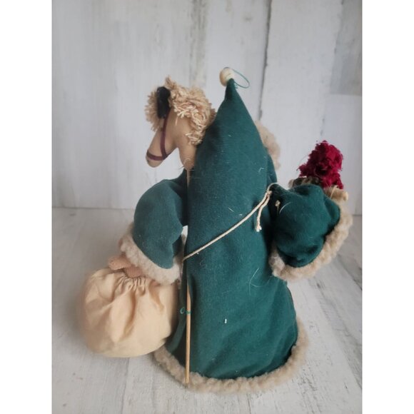Unique Santa clause green cloak pony gifts xmas home decor - Picture 9 of 9